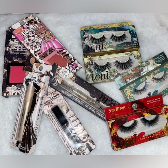 COPY - New Mixed Lot Of  Ioni Makeup 3D Faux Mink Lashes Eyeliner Lipliner Blush - Picture 12 of 13